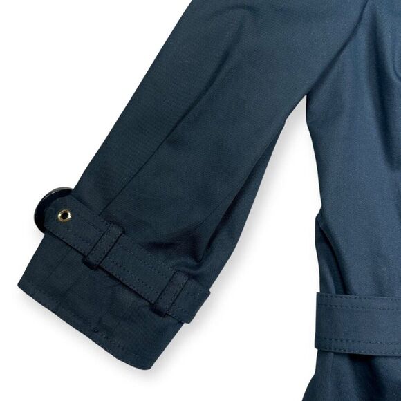 Worth Double Breasted Trench Jacket Size 0 and Matching Shorts size 4 Dark Blue - Picture 6 of 13